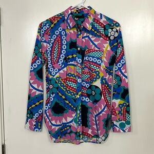 J.Crew Women’s Printed Cotton Button-Up Shirt